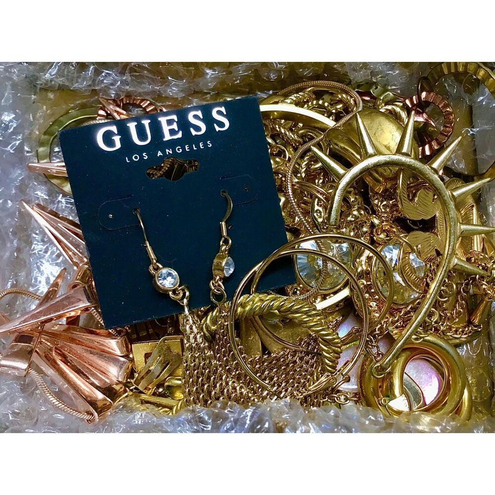 Chunky Gold Tone Slightly Punk, Perfect for Work Curated Jewelry Bundle